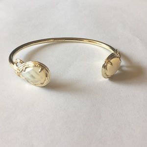 Kendra Scott Cuff Bracelet Gold and Pearl